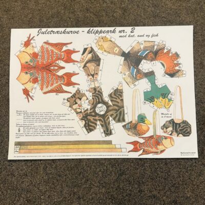 Kocks klassiske juletræskurve med dyremotiver ark 2